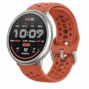 Amazfit Active 2 Smart Watch 44mm GPS Red Sport Silicone